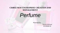 Page 1: Business plan (perfume startup) or business plan sample